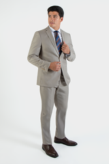 ALBERTO PAOLUCCI SLIM TWILL SUIT FORMAL 2 BUTTON 2 VENT