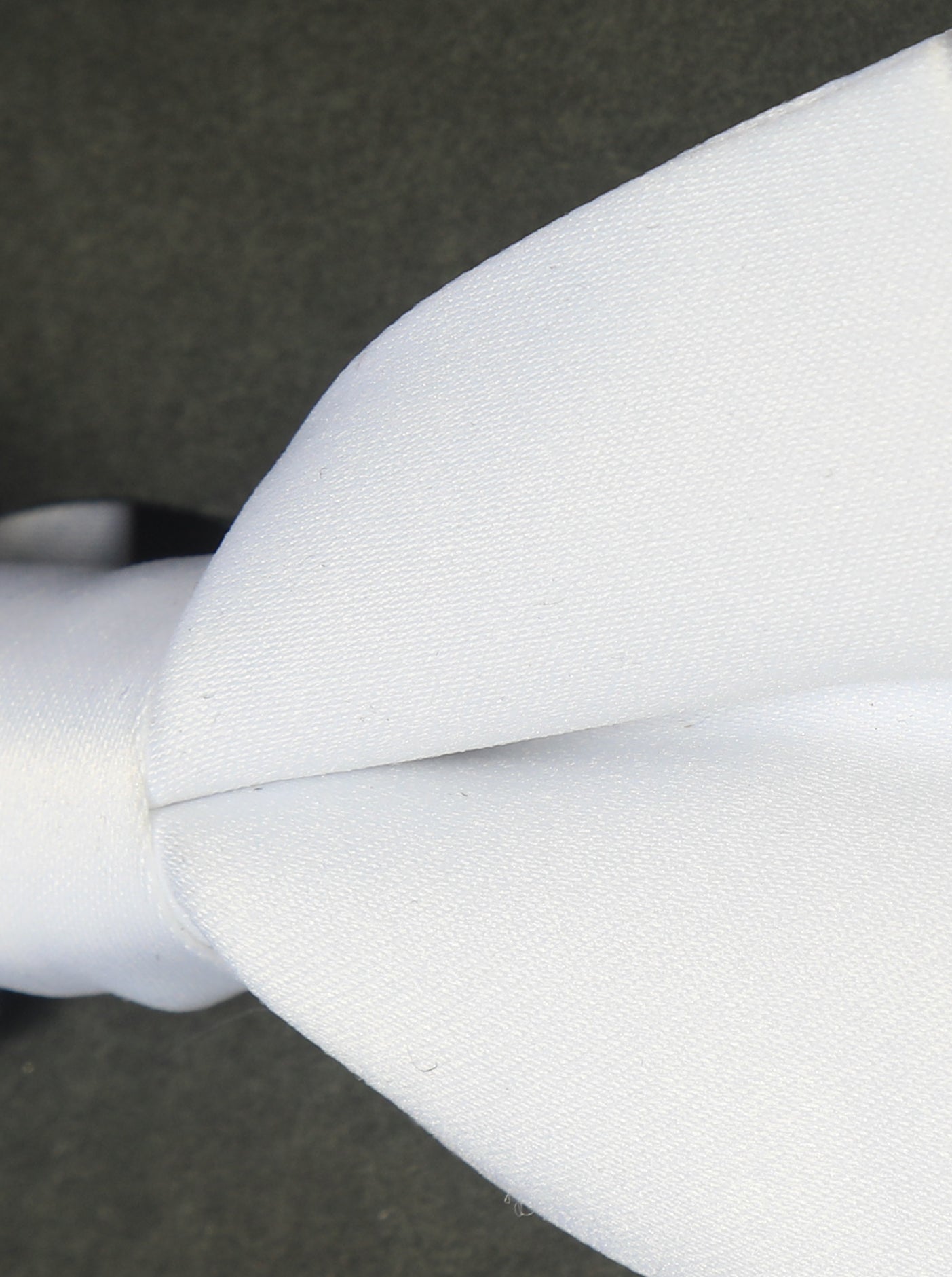 alt="DKS regular solid accessories bow tie with box white close up texture"