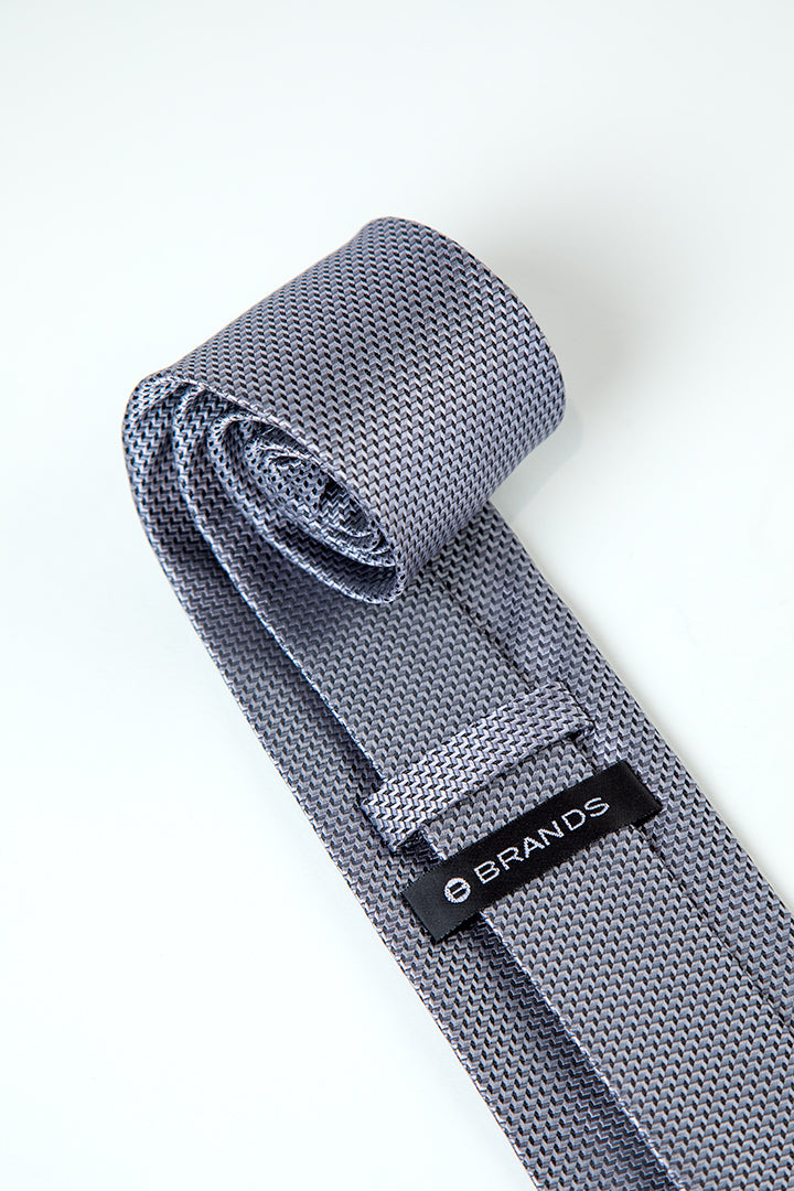 alt="BRANDS classic neck tie formal close up view"