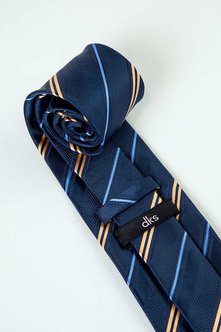 alt="DKS classic neck tie formal close up view"