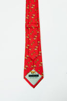 alt="BIRD DOG BAY slim printed tie formal back view"