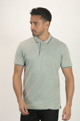 FRANCISCO TOLLI SLIM SOLID MELANGE T-SHIRT/POLO