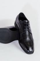 alt="FRANCISCO TOLLI regular lace up shoe formal black side view"