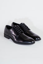 alt="FRANCISCO TOLLI regular lace up shoe formal black front view"