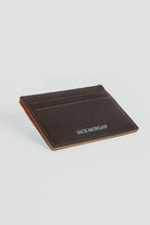 alt="JACK MORGAN card holder double side accessories brown side view"