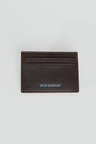 alt="JACK MORGAN card holder double side accessories brown front view"