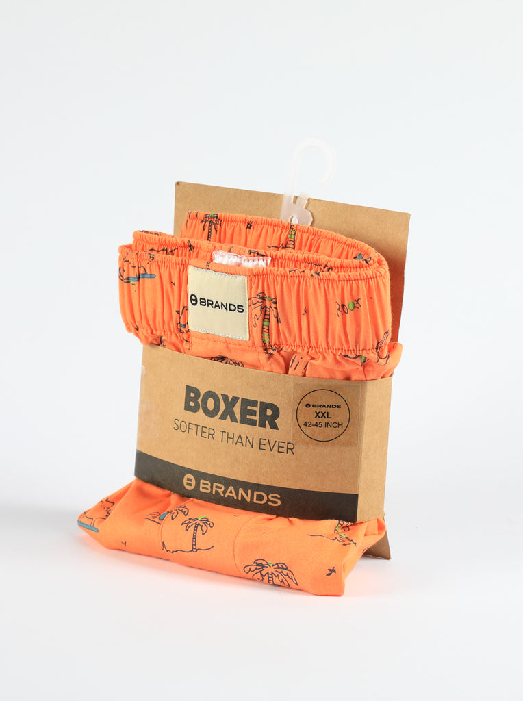 BRANDS regular orange printed boxers are the most fashionable and breathable. These regular orange printed boxers from BRANDS are available at the best prices online. BRANDS regular orange printed boxers and other accessories are sold at a discount. 